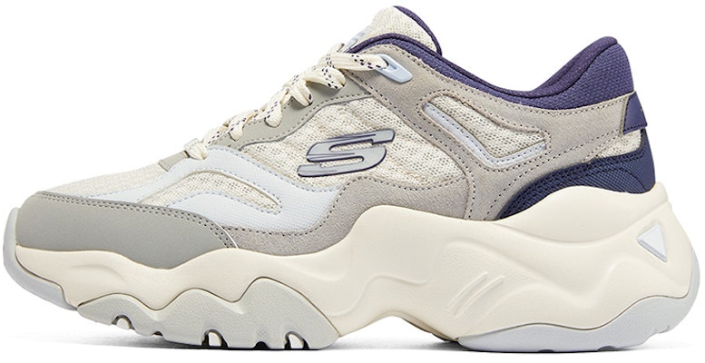 (Women) Skechers DLites 3.0 'Gray Navy Blue' 12958-GYNV Buy (Women) Skechers DLites 3.0 'Gray Navy Blue' 12958-GYNV