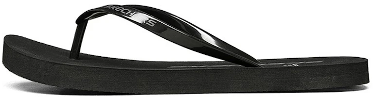 (Women) Skechers Casual Flip-Flop 'Black' 8730025-BBK (Women) Skechers Casual Flip-Flop 'Black' 8730025-BBK
