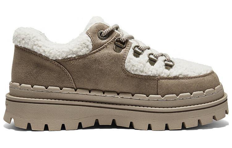 Lookbook (Women) Skechers Casual High Platform Shoes 'Brown White' 167902-BRNT