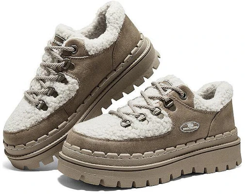 (Women) Skechers Casual High Platform Shoes 'Brown White' 167902-BRNT Shop (Women) Skechers Casual High Platform Shoes 'Brown White' 167902-BRNT