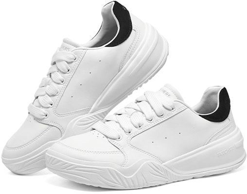 Skechers 舒適休閒 時尚百搭 防滑耐磨 低筒 板鞋 女款 白色 Shop Skechers 舒適休閒 時尚百搭 防滑耐磨 低筒 板鞋 女款 白色