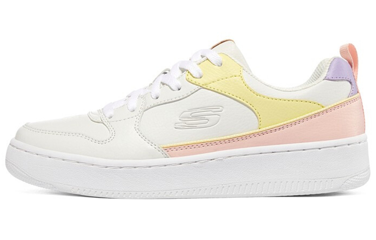 Buy (W) (여성) 스케쳐스 캐주얼 로우탑 '화이트 옐로 핑크 퍼플 패치워크' 149920-WMLT 149920-WMLT
