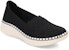 (W) Skechers Kasual Low Top 'Hitam Bernafas' 100636-BLK