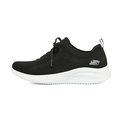 (W) Skechers Casual Sneaker 'Black White'