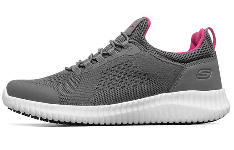 (Women) Skechers Cessnock Sneakers Grey/White/Purple 77260-GRY