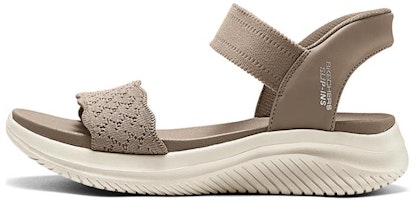 (W) 斯凯奇厚底休闲透气凉鞋“棕色” 119976-MOC Buy (W) 斯凯奇厚底休闲透气凉鞋“棕色” 119976-MOC