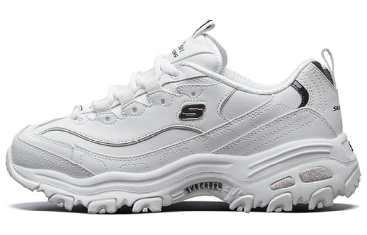 (Women) Skechers Classic Casual Low 'White Black' 186864-WBK