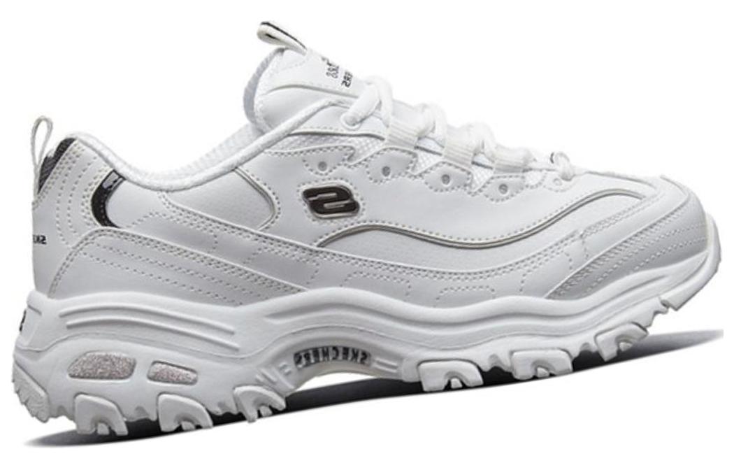 Order (W) Skechers Classique Décontractée Basse ''Blanc Noir'' 186864-WBK