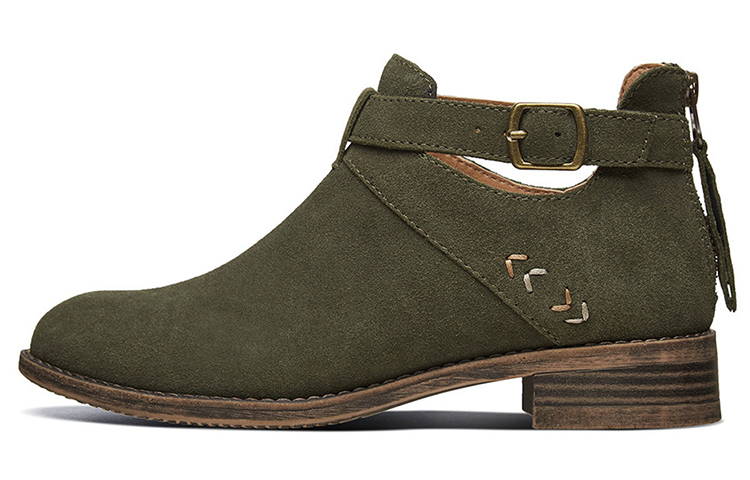 (Women) Skechers Classic Retro Boot 'Olive Green' 44651-OLV