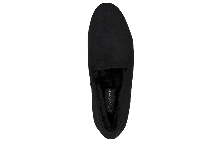 Shop Skechers Cleo Cozy Loafer - Fancy Dreamer 舒適保暖運動休閒鞋 女款 黑 加絨