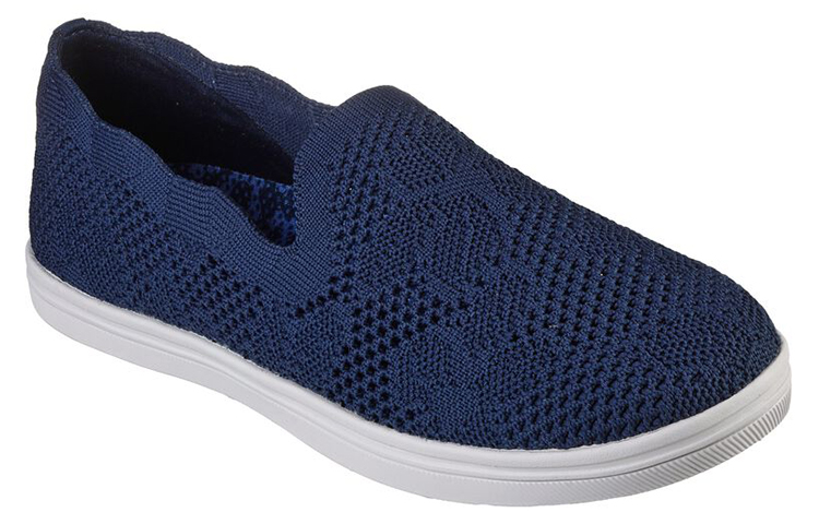 Lookbook (Women) Skechers Cleo Cup Slip-On 'Flower Winds Blue' 158299-NVY