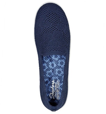 (W) Skechers Cleo Cup Slip-On 'Angin Bunga Biru' 158299-NVY Shop (W) Skechers Cleo Cup Slip-On 'Angin Bunga Biru' 158299-NVY