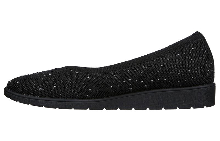 (Women) Skechers Cleo Flex Wedge 'Black Slip-On' 158568-BBK