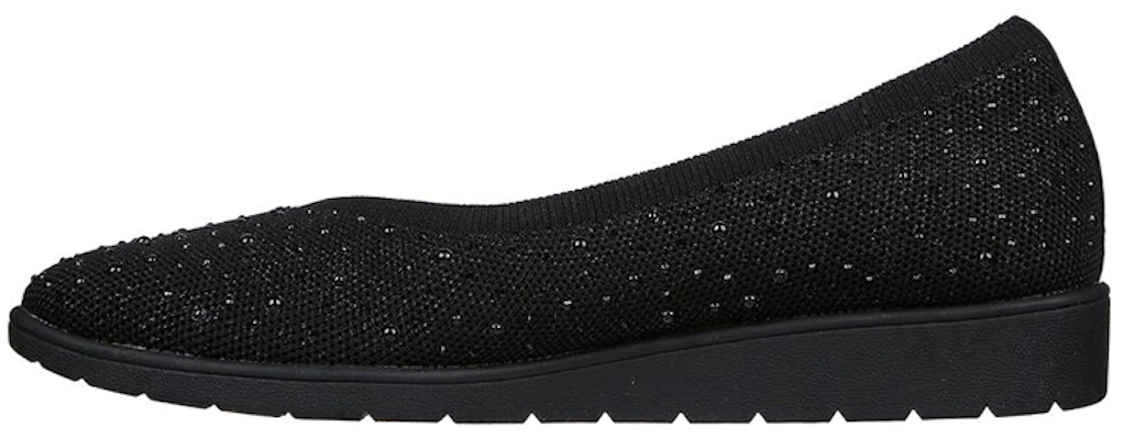 (Women) Skechers Cleo Flex Wedge 'Black Slip-On' 158568-BBK Buy (Women) Skechers Cleo Flex Wedge 'Black Slip-On' 158568-BBK