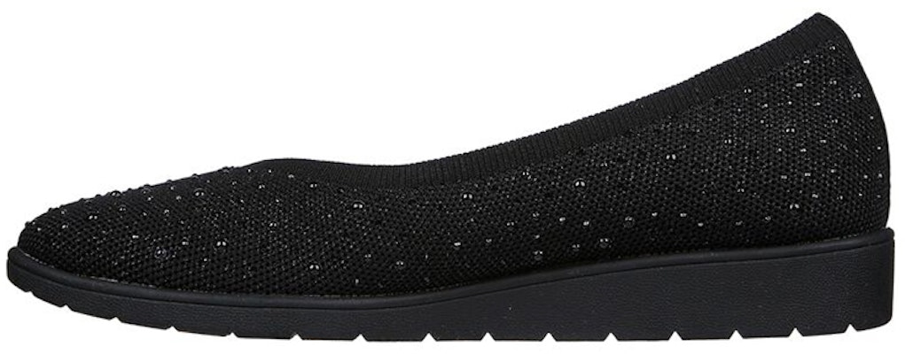 (Women) Skechers Cleo Flex Wedge 'Black Slip-On' 158568-BBK Buy (Women) Skechers Cleo Flex Wedge 'Black Slip-On' 158568-BBK