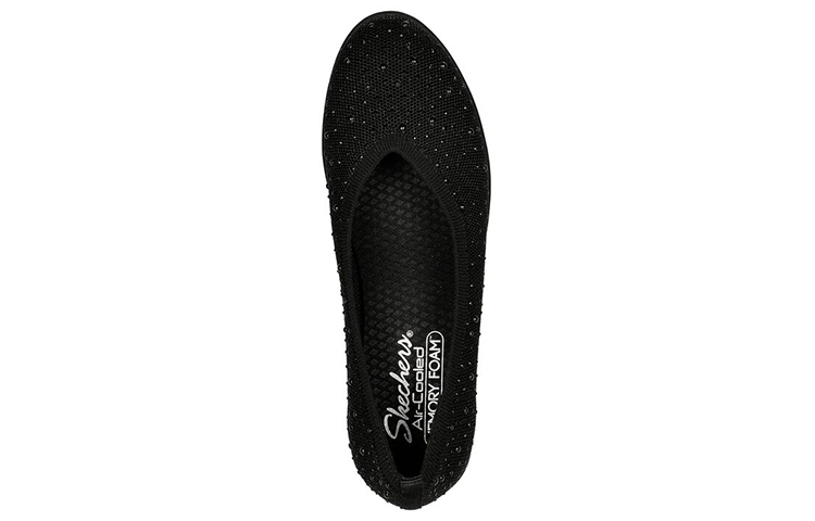 Shop (Women) Skechers Cleo Flex Wedge 'Black Slip-On' 158568-BBK