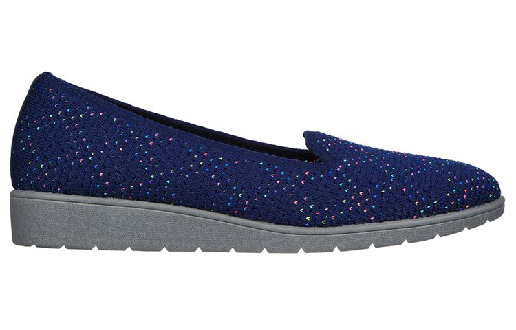 Order (Women) Skechers Cleo Flex Wedge 'Blue Casual' 158329-NVMT