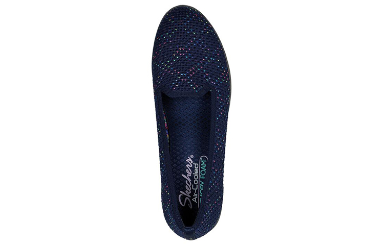 Shop (Women) Skechers Cleo Flex Wedge 'Blue Casual' 158329-NVMT