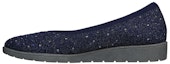 Buy (W) Skechers Cleo Flex Wedge 'Kasut Slip-On Kasual Biru' 158568-NVY