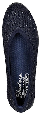 (Women) Skechers Cleo Flex Wedge 'Blue Slip-On Casual' 158568-NVY Shop (Women) Skechers Cleo Flex Wedge 'Blue Slip-On Casual' 158568-NVY