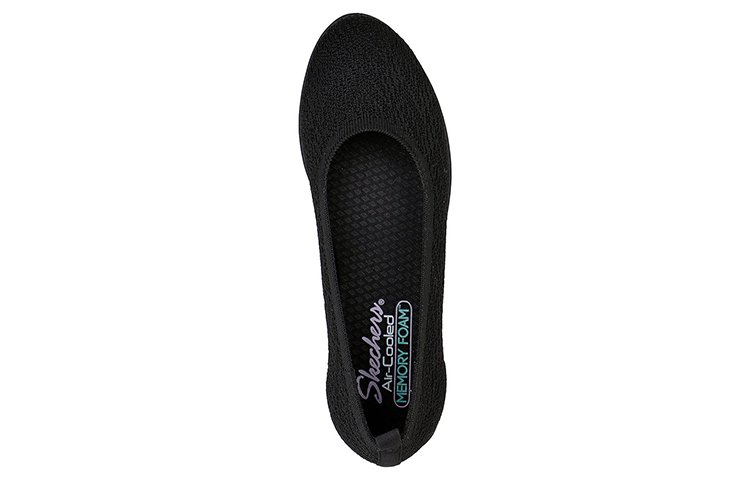 Lookbook Skechers Cleo Flex Wedge - Flipside 優雅緩震休閒運動鞋 女款 黑色