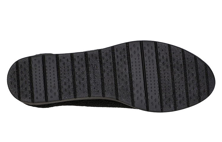 Shop Skechers Cleo Flex Wedge - Flipside 優雅緩震休閒運動鞋 女款 黑色