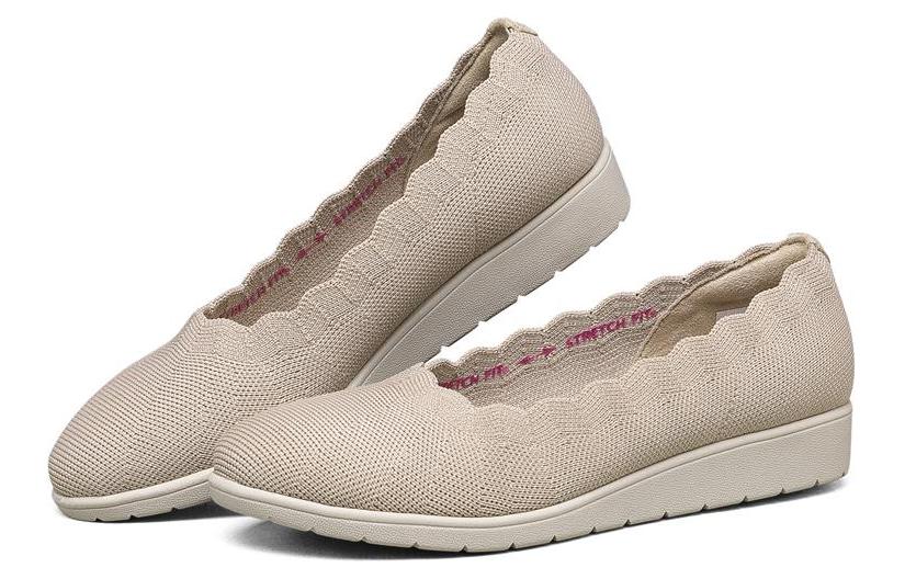 Lookbook (Women) Skechers Cleo Flex Wedge 'Light Grey Heather' 158156-TPE