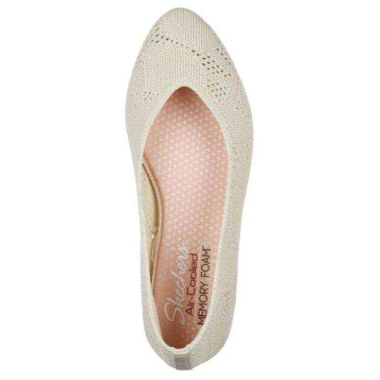 Lookbook (W) Skechers Cleo Kniity City Mujer Elegante y Casual. 158019-NAT