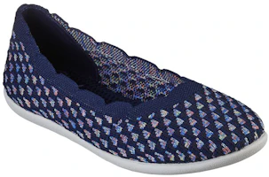 Lookbook (W) Skechers Cleo Sport 'Biru Putih' 158451-NVMT
