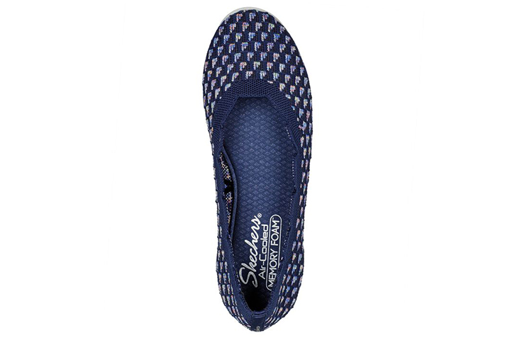Shop (Women) Skechers Cleo Sport 'Blue White' 158451-NVMT