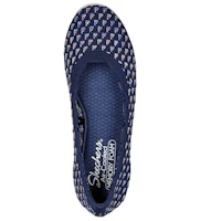 Shop (W) Skechers Cleo Sport 'Biru Putih' 158451-NVMT