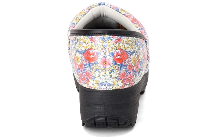 Purchase (Women) Skechers Clog SR-Candaba 'Black White Multicolor' 77227-MULT