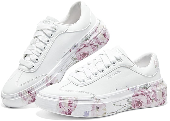 (Women) Skechers Cordova Classic-Painted Florals 'White' 185062-WHT Shop (Women) Skechers Cordova Classic-Painted Florals 'White' 185062-WHT