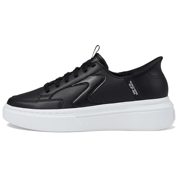 (Women) Skechers Court Classics 'Black and White' 185081-BKW