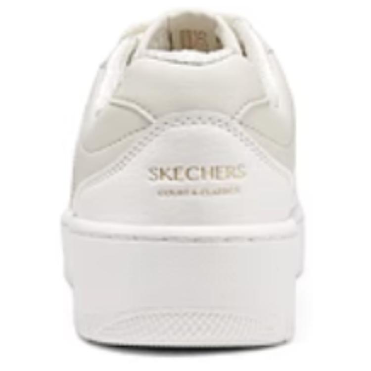 Shop (W) Skechers Court Classics 'Menara Keselesaan Kulit Sintetik' 185160-OFWT