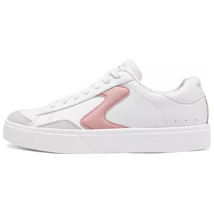 (Women) Skechers Court Classics 'White Pink Comfort' 185190-WPK