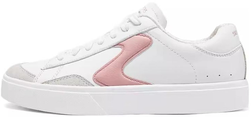 Skechers Court Classics 合成皮革 舒適百搭 減震透氣支援 低筒 板鞋 女款 白粉 Buy Skechers Court Classics 合成皮革 舒適百搭 減震透氣支援 低筒 板鞋 女款 白粉