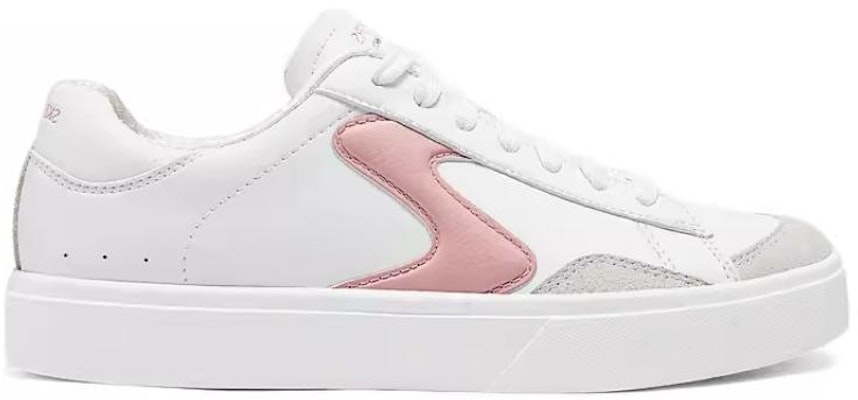 Skechers Court Classics 合成皮革 舒適百搭 減震透氣支援 低筒 板鞋 女款 白粉 Order Skechers Court Classics 合成皮革 舒適百搭 減震透氣支援 低筒 板鞋 女款 白粉