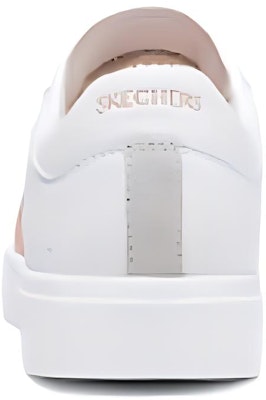Skechers Court Classics 合成皮革 舒適百搭 減震透氣支援 低筒 板鞋 女款 白粉 Purchase Skechers Court Classics 合成皮革 舒適百搭 減震透氣支援 低筒 板鞋 女款 白粉