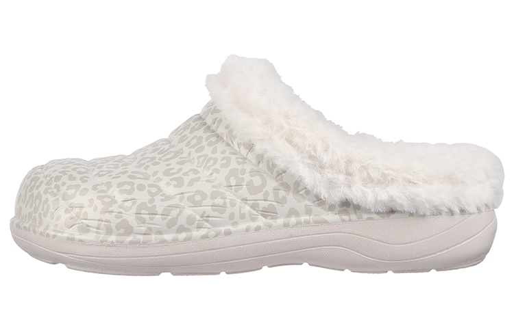 (Women) Skechers Cozy Camper Lined Slipper 'White Leopard' 111357-OFWT