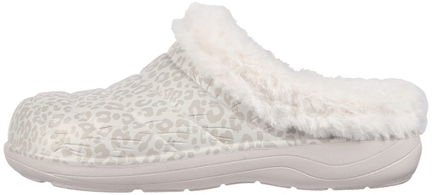 (Women) Skechers Cozy Camper Lined Slipper 'White Leopard' 111357-OFWT Buy (Women) Skechers Cozy Camper Lined Slipper 'White Leopard' 111357-OFWT