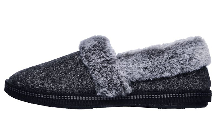 (Women) Skechers Cozy Campfire-Wakey 'Grey Black Fleece' 44362-CCL