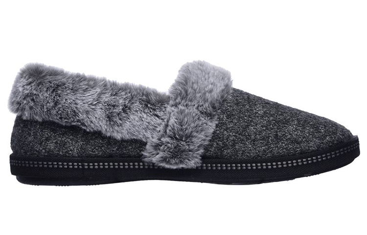 Order (Women) Skechers Cozy Campfire-Wakey 'Grey Black Fleece' 44362-CCL