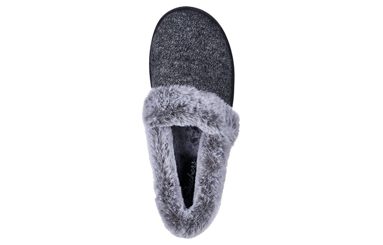 Lookbook (Women) Skechers Cozy Campfire-Wakey 'Grey Black Fleece' 44362-CCL