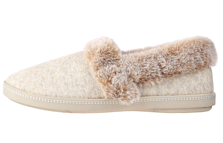 (Women) Skechers Cozy Campfire-Wakey 'Grey Brown Fleece' 44362-TPE