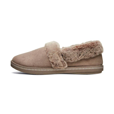 (W) Skechers Cozy Campfire 'Deep Charcoal Brown Fleece'