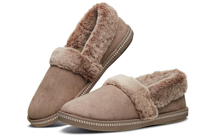 Lookbook (Women) Skechers Cozy Campfire 'Deep Charcoal Brown Fleece' 32777-DKTP