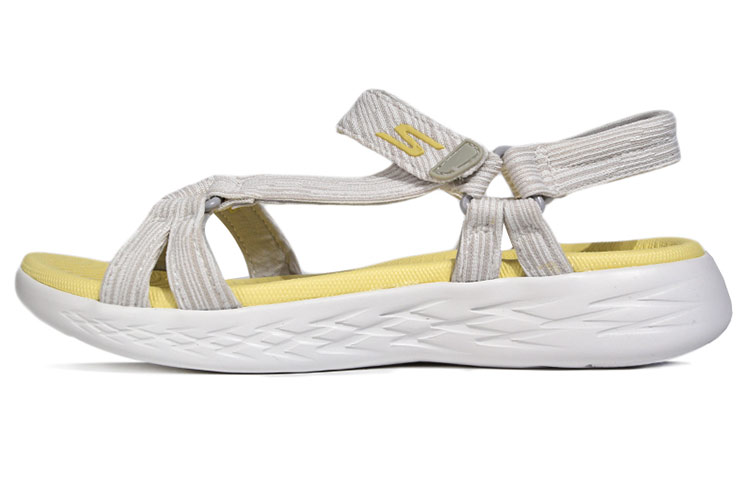 (Women) Skechers Cozy Lightweight Casual Sandals Beige 15319-GYYL