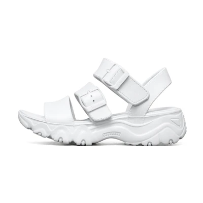 (W) Skechers Cozy Lightweight Outdoor Sports Sandals White