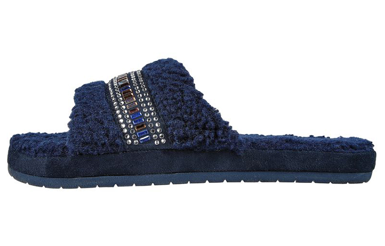 (Women) Skechers Cozy Slide 'Bling It Blue' 167235-NVY
